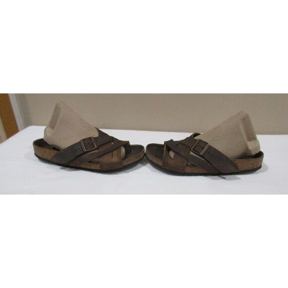 Birkenstock Lugano Sandals Mens Sz 10 EUR 43 Brown Measures 11\